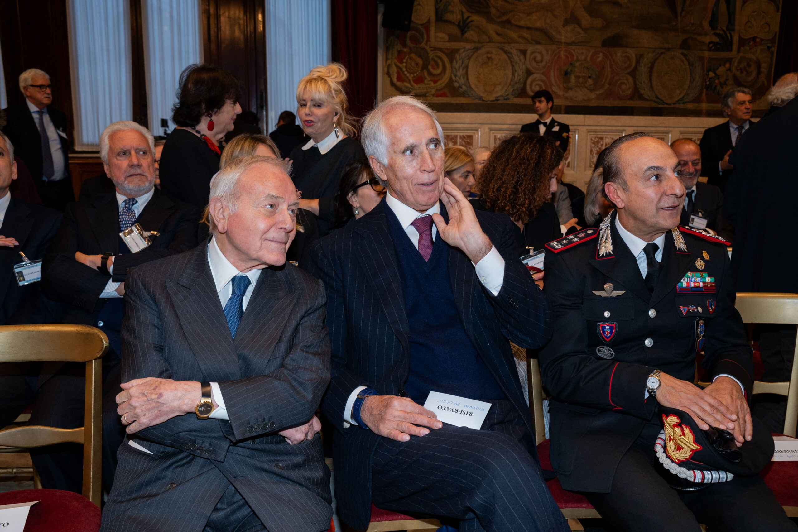 Premio Paolo Graldi 2024. FOTO FRACASSI/TOIATI. Nella foto: Gianni Letta, Giovanni Malagò Davide Fracassi/Ag.Toiati