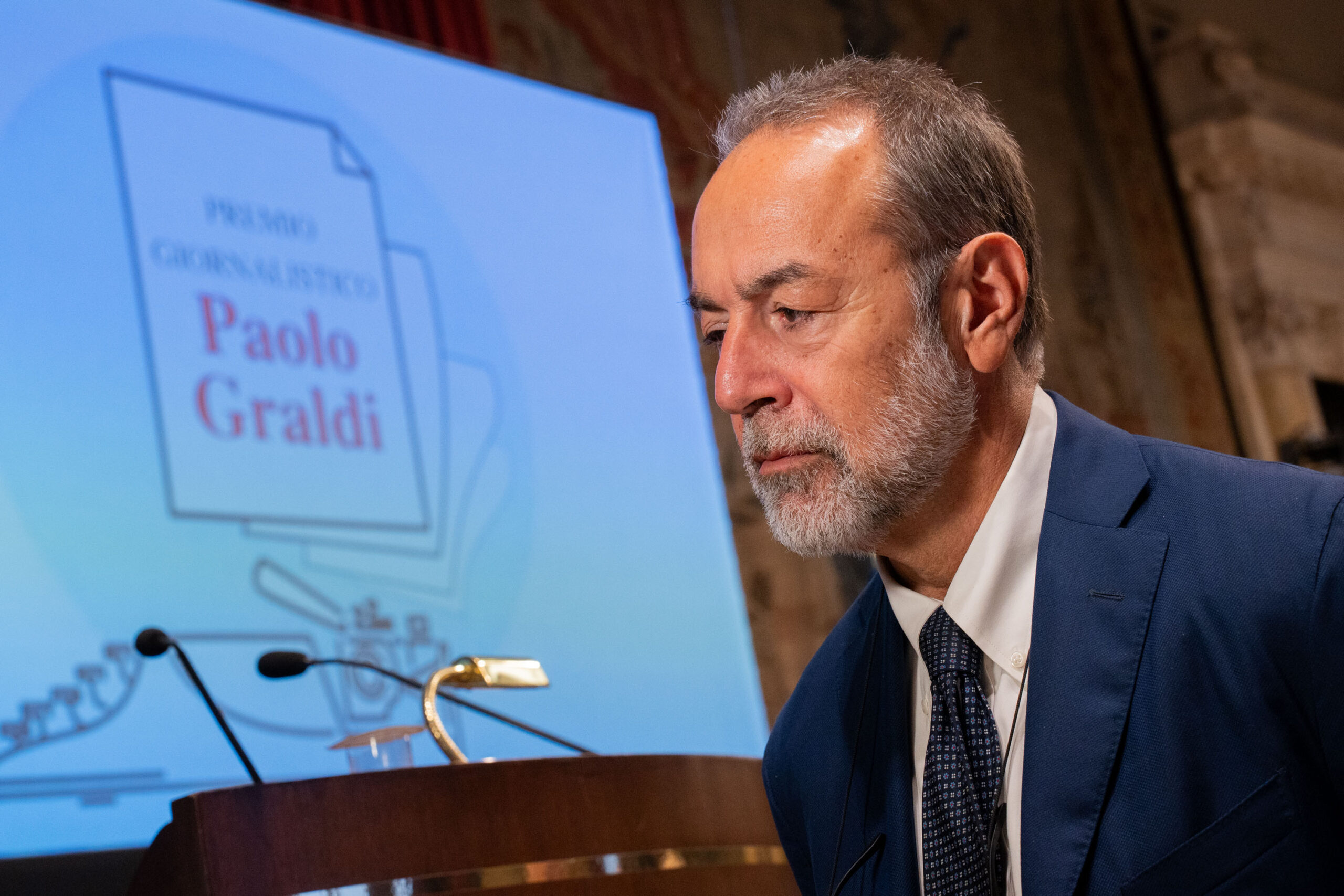 Premio Paolo Graldi 2024. FOTO FRACASSI/TOIATI. Nella foto: Massimo Martinelli Davide Fracassi/Ag.Toiati